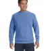 1566 Comfort Colors - Pigment-Dyed Crewneck Sweats in Flo blue front view