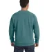 1566 Comfort Colors - Pigment-Dyed Crewneck Sweats in Blue spruce back view