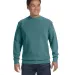 1566 Comfort Colors - Pigment-Dyed Crewneck Sweats in Blue spruce front view