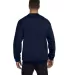 S600 Champion Logo Double Dry Crewneck Pullover in Navy back view