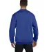 S600 Champion Logo Double Dry Crewneck Pullover in Royal blue back view