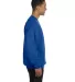 S600 Champion Logo Double Dry Crewneck Pullover in Royal blue side view