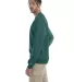 S600 Champion Logo Double Dry Crewneck Pullover in Emerald green side view