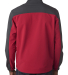 5350 DRI DUCK - Motion Soft Shell Jacket in Red/ charcoal back view