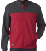 5350 DRI DUCK - Motion Soft Shell Jacket in Red/ charcoal front view