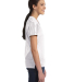 250 Augusta Sportswear Ladies’ Junior Fit Replic in White side view
