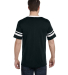 360 Augusta Sportswear Sleeve Stripe Jersey in Black/ white back view