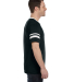 360 Augusta Sportswear Sleeve Stripe Jersey in Black/ white side view