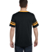 360 Augusta Sportswear Sleeve Stripe Jersey in Black/ gold back view