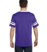 360 Augusta Sportswear Sleeve Stripe Jersey in Purple/ white back view