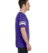 360 Augusta Sportswear Sleeve Stripe Jersey in Purple/ white side view