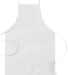 APR53 Big Accessories Two-Pocket 30" Apron in White front view
