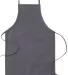 APR53 Big Accessories Two-Pocket 30" Apron in Dark charcoal front view