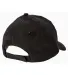 BX020 Big Accessories 6-Panel Structured Twill Cap in Black back view
