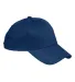 BX020 Big Accessories 6-Panel Structured Twill Cap in Navy front view