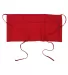 APR50 Big Accessories Three-Pocket 10" Waist Apron in Red front view