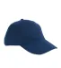 Big Accessories BX008 Brushed Twill Unstructured D in Navy front view