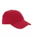 Big Accessories BX008 Brushed Twill Unstructured D in Red front view