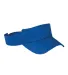 BX006 Big Accessories Cotton Twill Visor in Royal front view