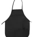 APR51 Big Accessories Two-Pocket 24" Apron in Black front view