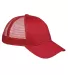 BX019 Big Accessories 6-Panel Structured Trucker C in Red front view