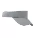 BX022 Big Accessories Sport Visor with Mesh in Grey front view