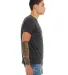 BELLA+CANVAS 3650 Mens Poly-Cotton T-Shirt in Black marble side view