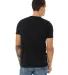 BELLA+CANVAS 3650 Mens Poly-Cotton T-Shirt in Black back view
