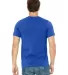 BELLA+CANVAS 3650 Mens Poly-Cotton T-Shirt in True royal back view