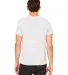 BELLA+CANVAS 3650 Mens Poly-Cotton T-Shirt in White marble back view