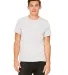 BELLA+CANVAS 3650 Mens Poly-Cotton T-Shirt in White marble front view