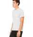 BELLA+CANVAS 3650 Mens Poly-Cotton T-Shirt in White marble side view