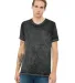 BELLA+CANVAS 3650 Mens Poly-Cotton T-Shirt in Black acid wash front view