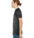 BELLA+CANVAS 3650 Mens Poly-Cotton T-Shirt in Black acid wash side view