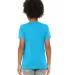 BELLA+CANVAS 3001Y Jersey Youth T-Shirt in Neon blue back view