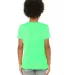 BELLA+CANVAS 3001Y Jersey Youth T-Shirt in Neon green back view