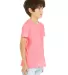 BELLA+CANVAS 3001Y Jersey Youth T-Shirt in Neon pink side view