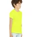 BELLA+CANVAS 3001Y Jersey Youth T-Shirt in Neon yellow side view