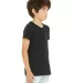 BELLA+CANVAS 3001Y Jersey Youth T-Shirt in Black heather side view