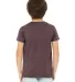 BELLA+CANVAS 3001Y Jersey Youth T-Shirt in Heather maroon back view