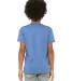 BELLA+CANVAS 3001Y Jersey Youth T-Shirt in Hthr colum blue back view