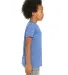 BELLA+CANVAS 3001Y Jersey Youth T-Shirt in Hthr colum blue side view