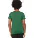 BELLA+CANVAS 3001Y Jersey Youth T-Shirt in Hthr grass green back view