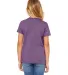 BELLA+CANVAS 3001Y Jersey Youth T-Shirt in Hthr team purple back view