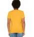 BELLA+CANVAS 3001Y Jersey Youth T-Shirt in Hthr yllow gold back view