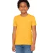 BELLA+CANVAS 3001Y Jersey Youth T-Shirt in Hthr yllow gold front view