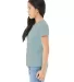 BELLA+CANVAS 3001Y Jersey Youth T-Shirt in Hthr blue lagoon side view