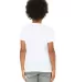 BELLA+CANVAS 3001Y Jersey Youth T-Shirt in Solid wht blend back view