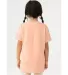 BELLA+CANVAS 3001Y Jersey Youth T-Shirt in Heather peach back view