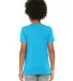 BELLA+CANVAS 3001Y Jersey Youth T-Shirt NEON BLUE back view
